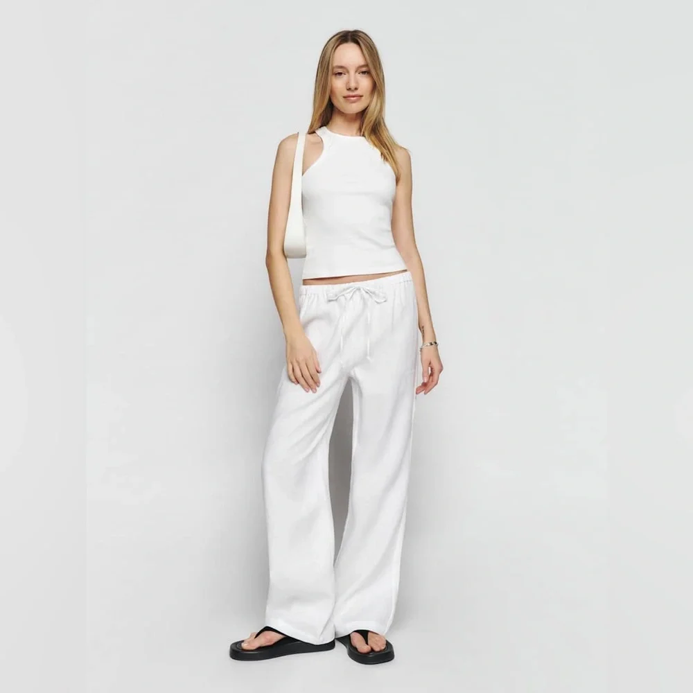 Reformation Olina linen pants - size s